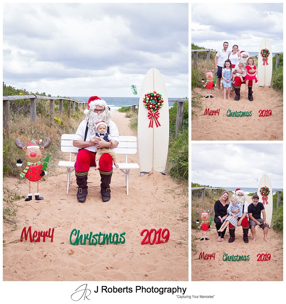 Aussie Santa Photos at Long Reef Beach Sydney Santa is back to his usual antics for 2019